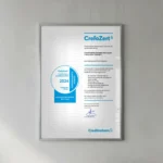 Bonitätszertifikat CrefoZert 2024 für Schiffsdieselelektrik Kiel GmbH, ausgestellt von Creditreform Neumünster Hanisch KG.